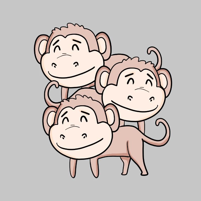 Singes mignons - Singe