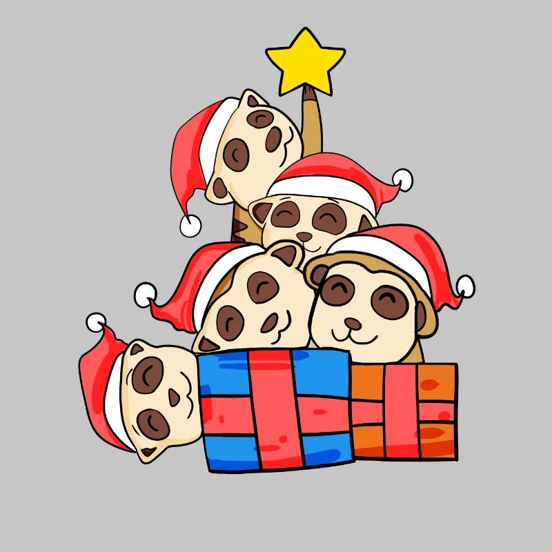 Suricate de l’arbre de Noël