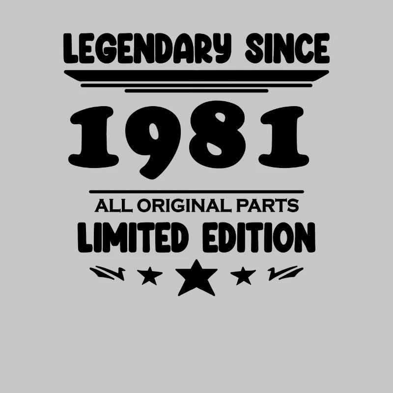 1981 - Né 1981 - Année de construction 1981