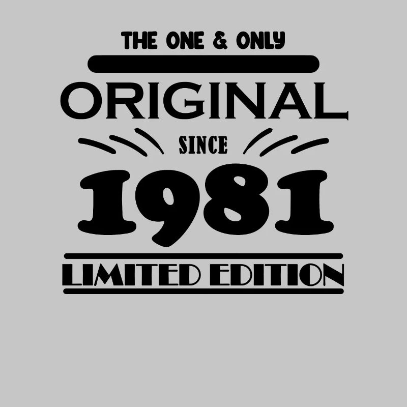 1981 - Année de construction 1981 - Naissance 1981