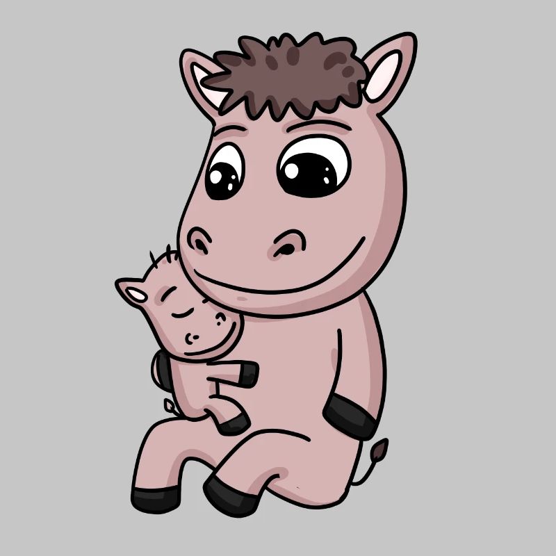 Famille Cheval - Cheval avec bébé