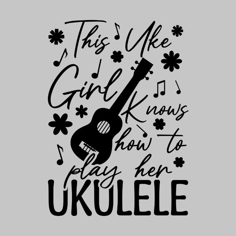 Fille de ukulélé