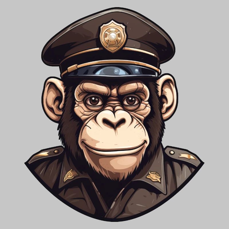 Polizei Schimpanse