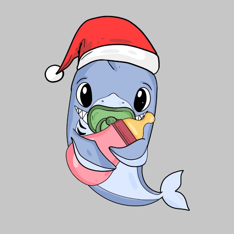 Requin Bébé Noël Poisson Poisson