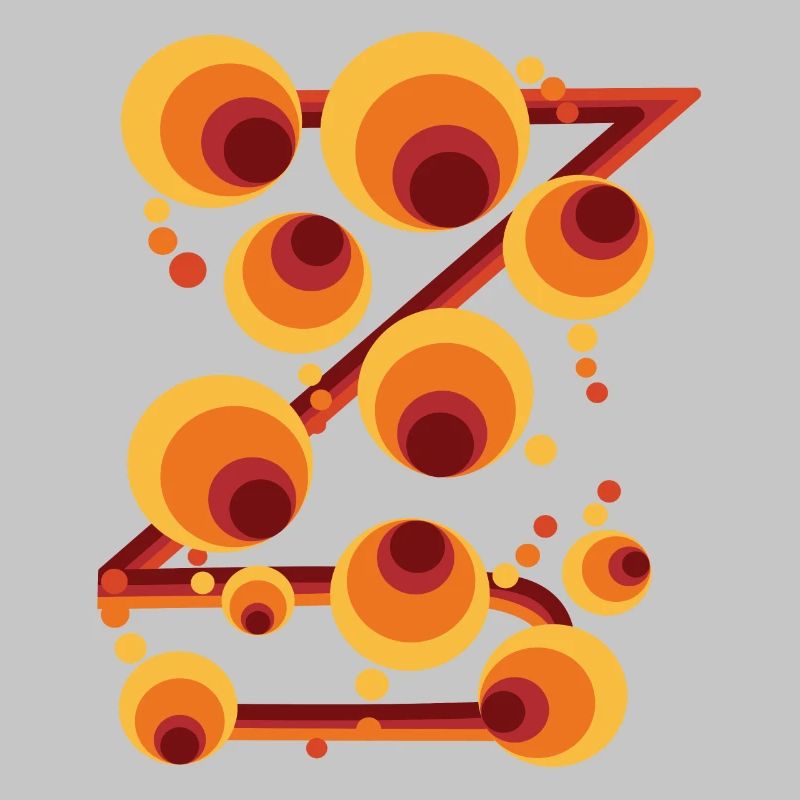 Abstract Polka Dot Circle Pattern