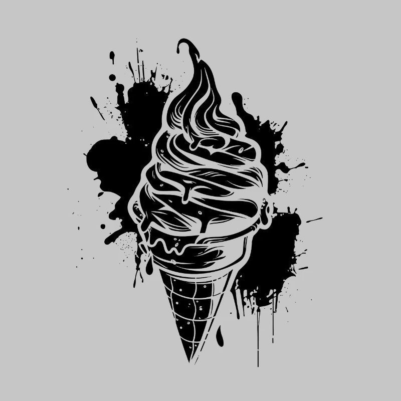 Cornet de crème glacée glace molle