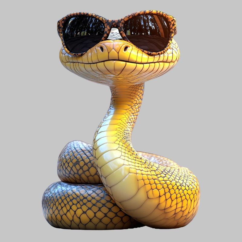 Serpent Python Cobra Mamba Serpent à sonnettes Serpent