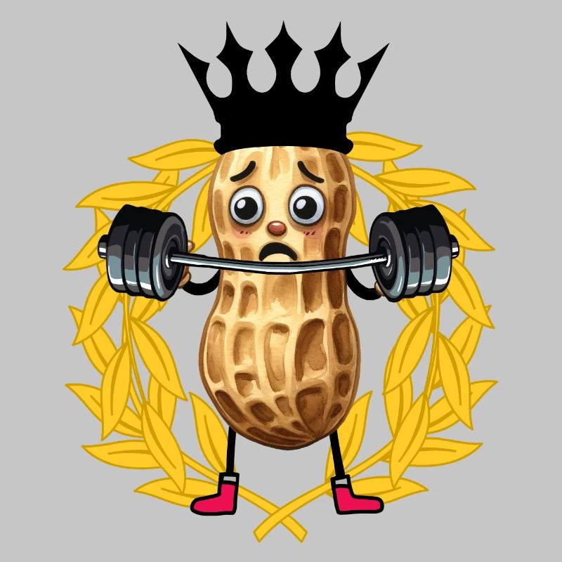 Erdnuss Gewichte Bobybilder GYM Hanteln Training