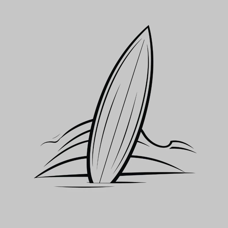 Dessin de planche de surf