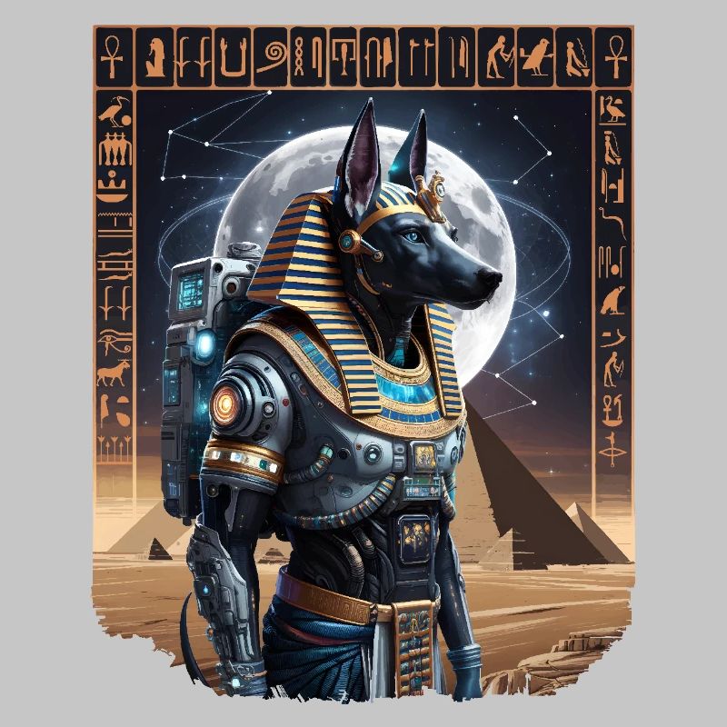 Ancient Anubis Astronaut Sci-Fi Design