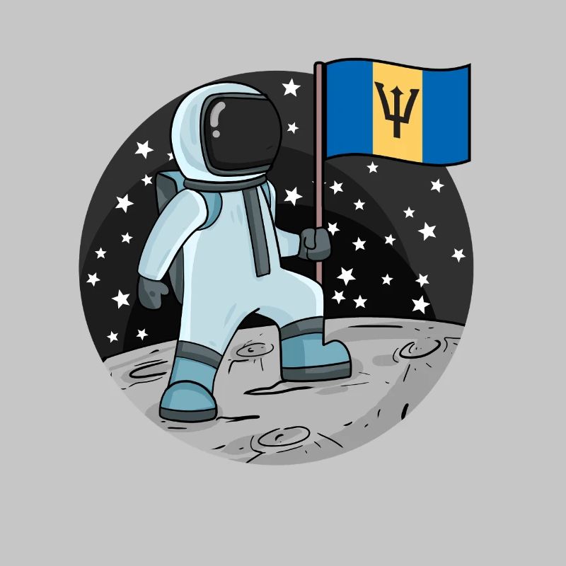 Drapeau astronaute Barbade