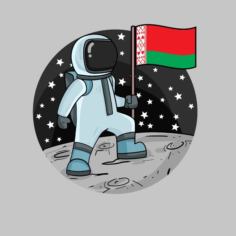 Astronaut Flag Belarus