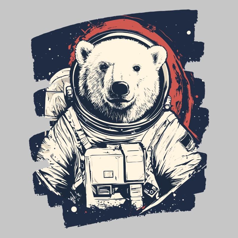 Eisbär Astronaut