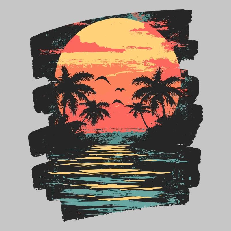 Palm Trees Sunset Summer