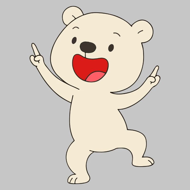 Tanzender Eisbär