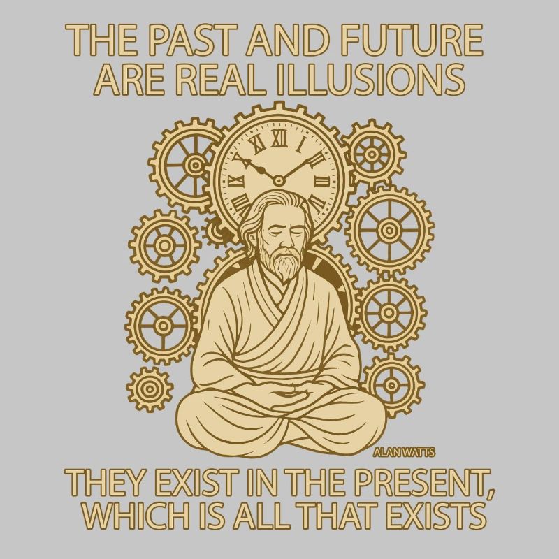 Alan Watts Present Time Citation Tee