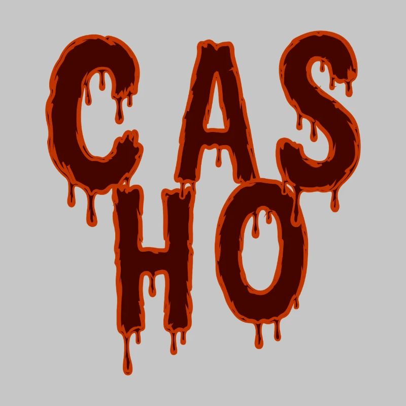 Tropfender Text Horror-Modedesign