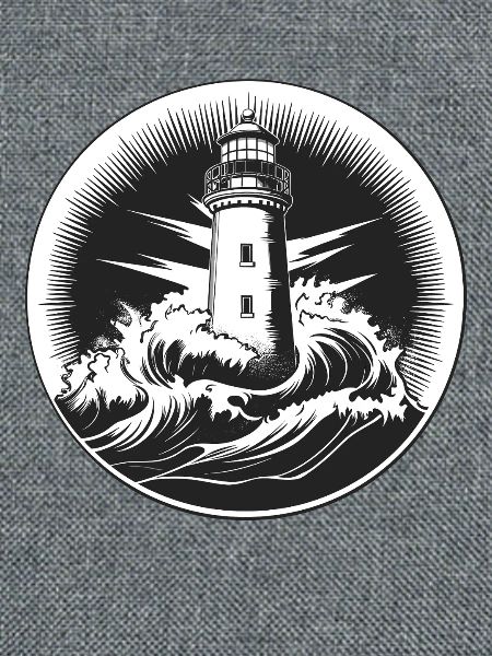 Leuchtturm im Sturm