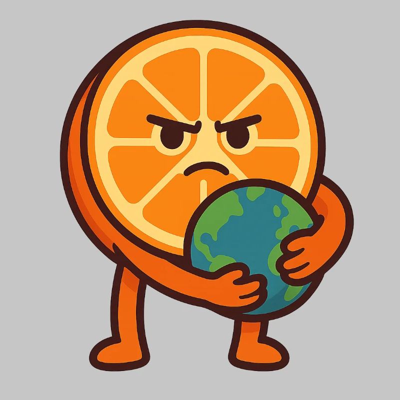 Der orangefarbene Protektor