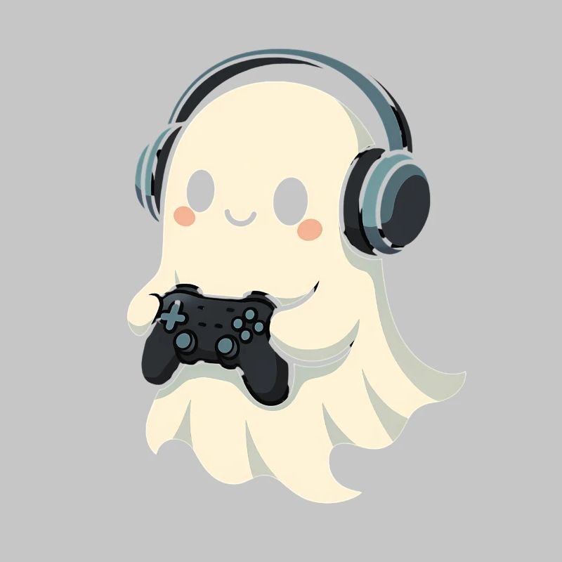 Geist mit Kopfhörer Spielcontroller