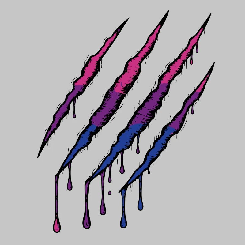 Bi Pride Claw - Drapeau bisexuel Griffe