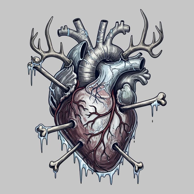 Heart with arrows drop