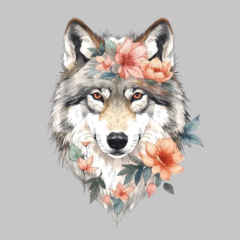 Blütenwolf Portrait