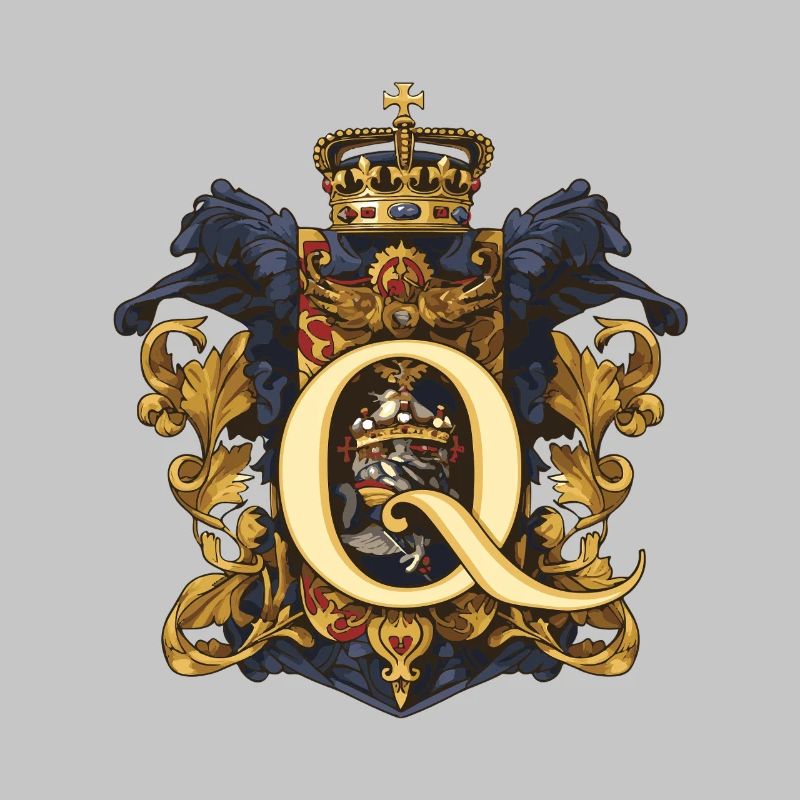 Q Buchstabe Name Krone