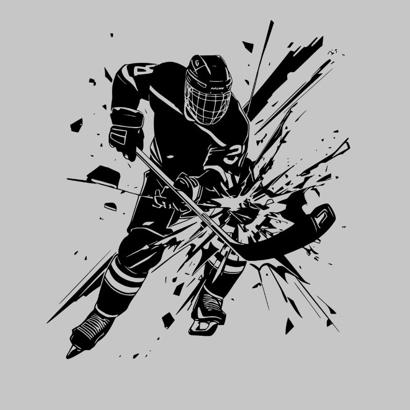 Kunst von Eishockeyspielern