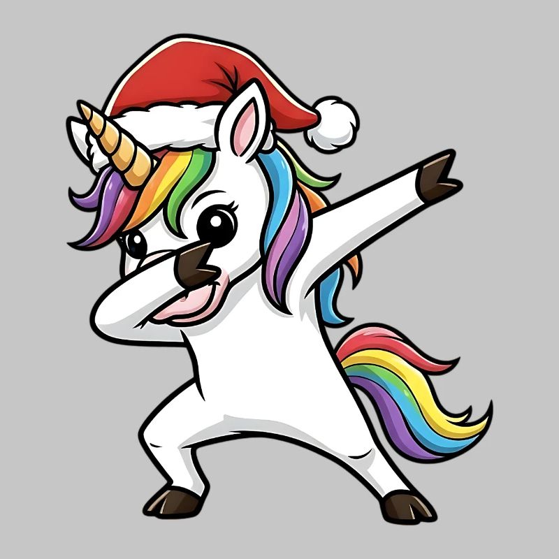 Weihnachts Einhorn Dab