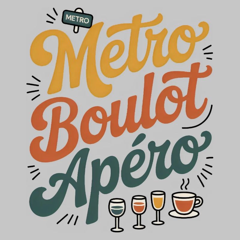 Metro Work Aperitif Humor Routine Work Evening