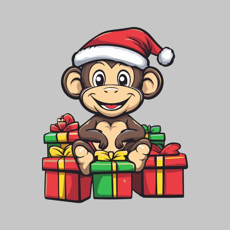 Affe Weihnachten Geschenke