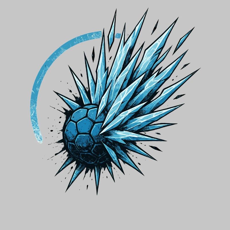 Handball Eis Ball, eiskalter Wurf, Coolness