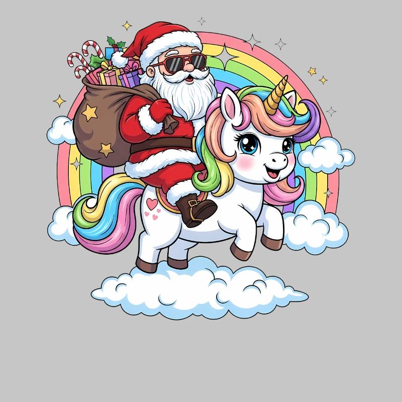 Weihnachtsmann Einhorn 