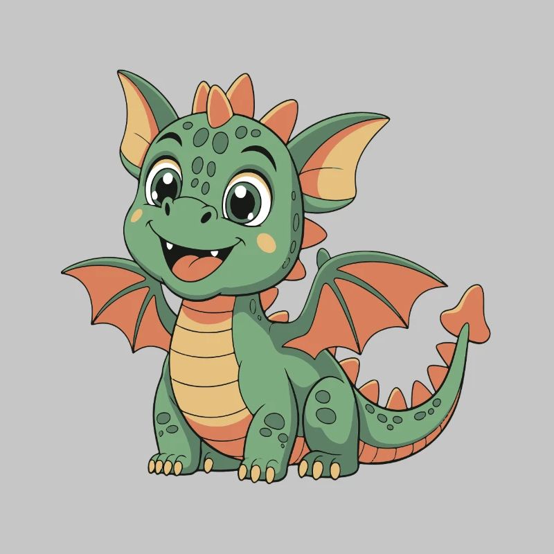 Süßer kleiner Drache