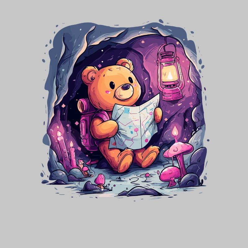 Teddybär auf Entdeckungstour