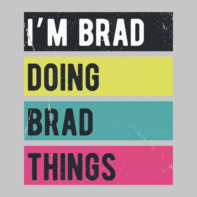 Ich bin Brad und mache Brad Things Retro-Farben