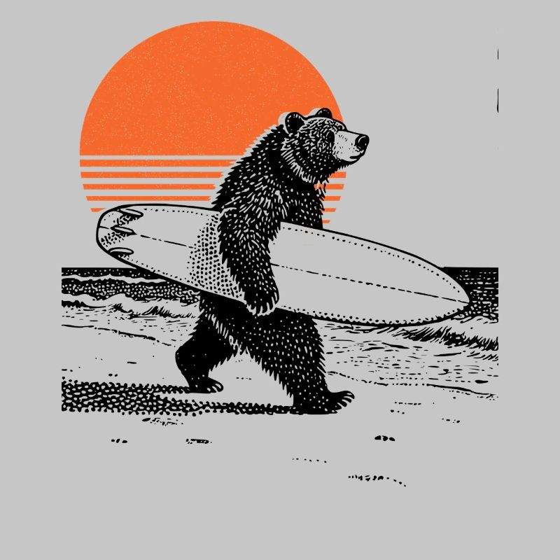 Bär mit Board