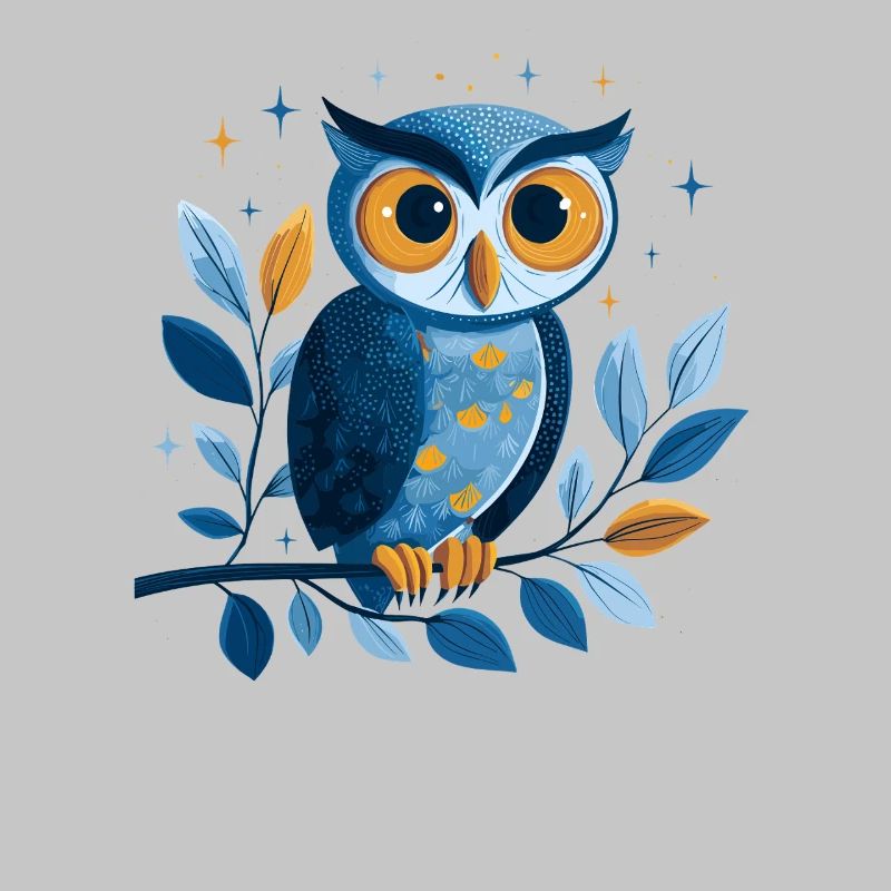 Blaue Eule Sternenwelt