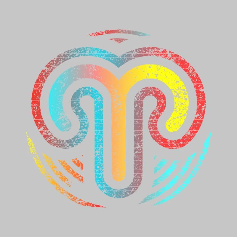 Design Widder-Sternzeichen der Astrologie