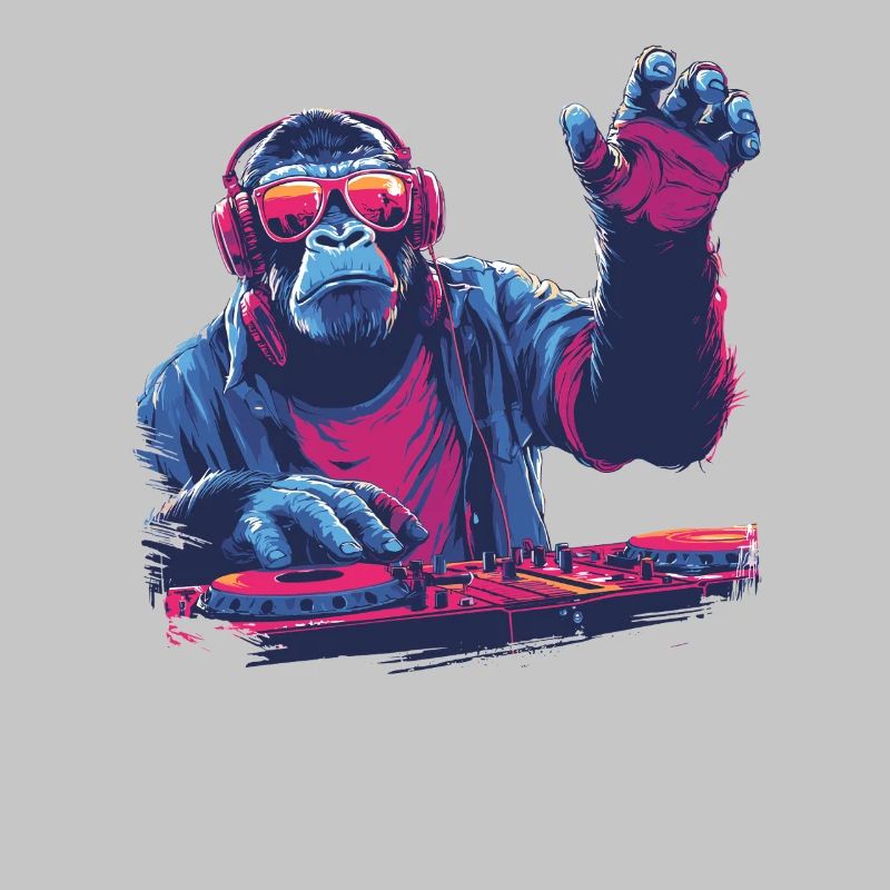 Cooler DJ-Affe