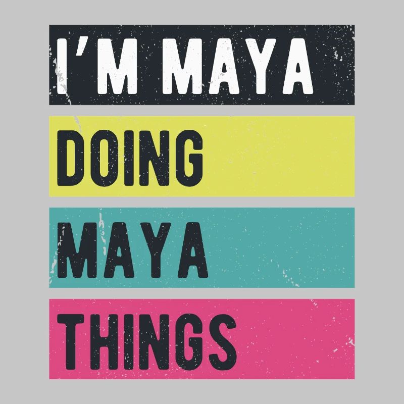 I’m Maya Doing Maya Things Retro Colors