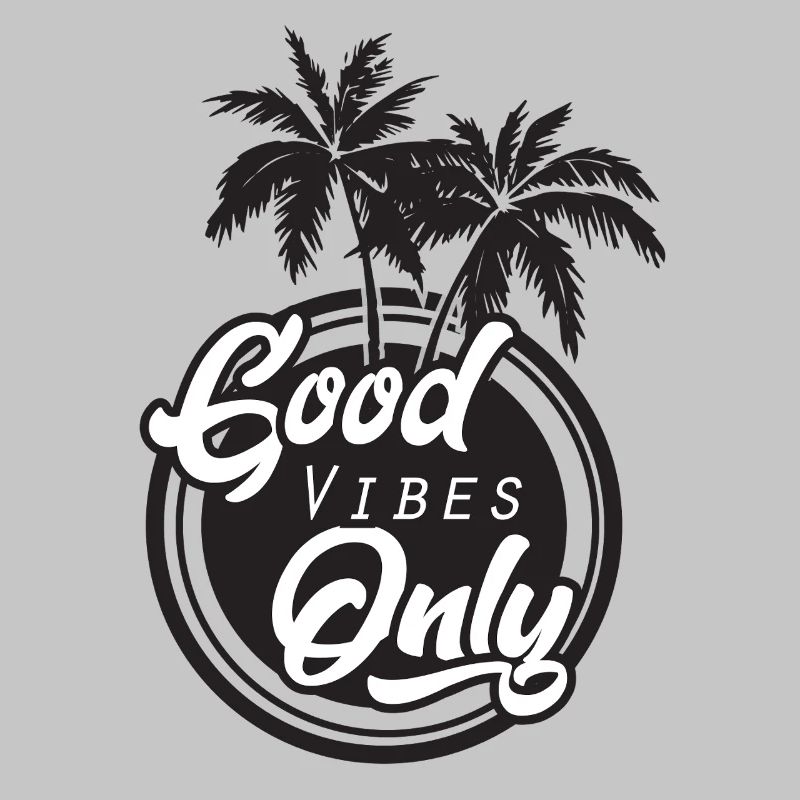 Gute Vibes Only Palmen