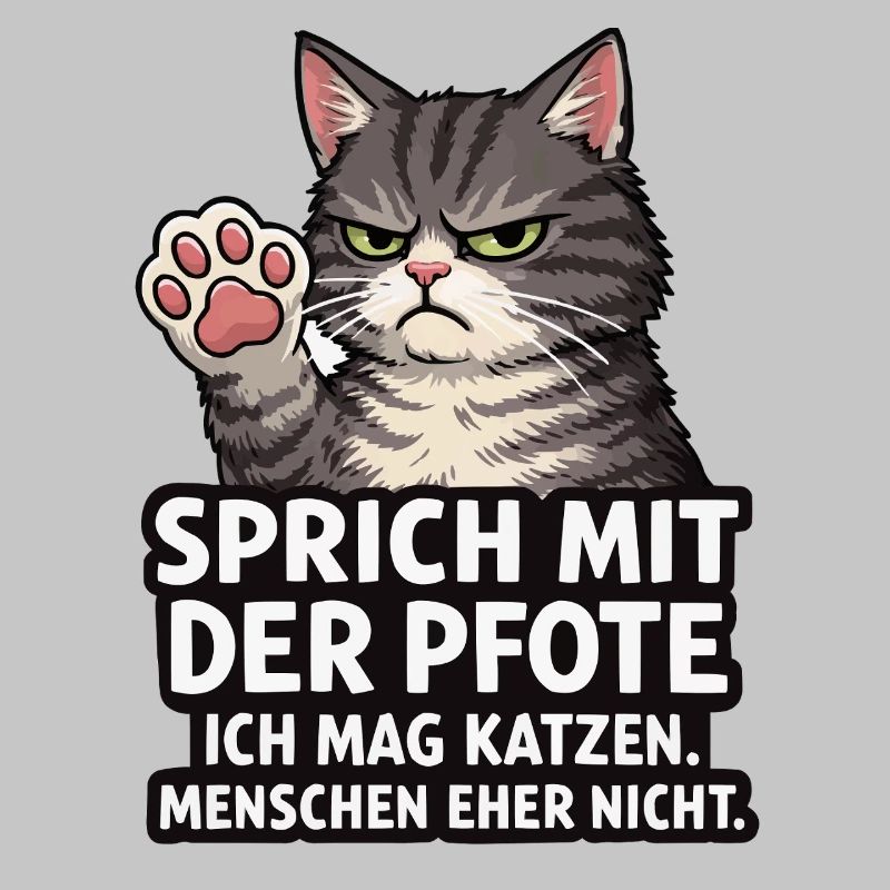 Sprich mit der Pfote – Grumpy Katze