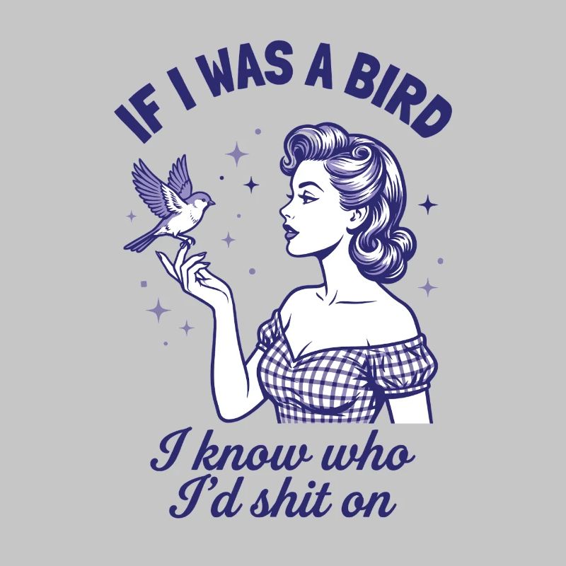 Echte Rache Vogel Retro Statement