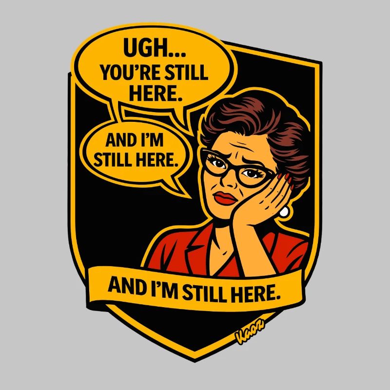 Retro Comic Lady: Still Here