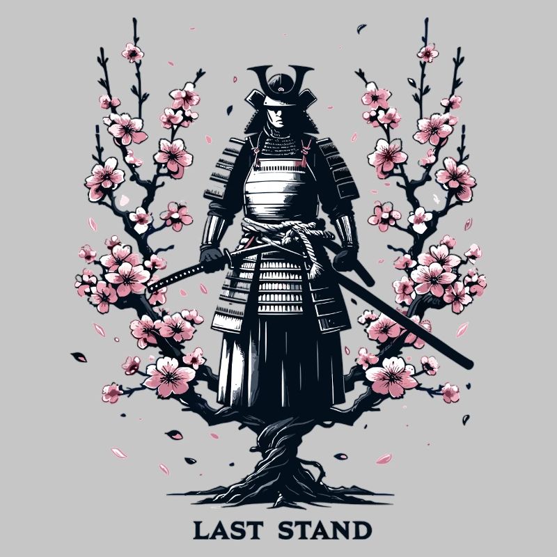 Samurai in the magic of cherry blossoms