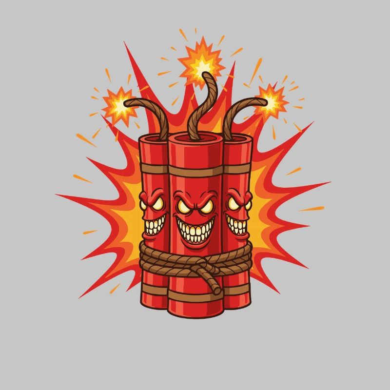 Explodierendes Dynamit-Kunst