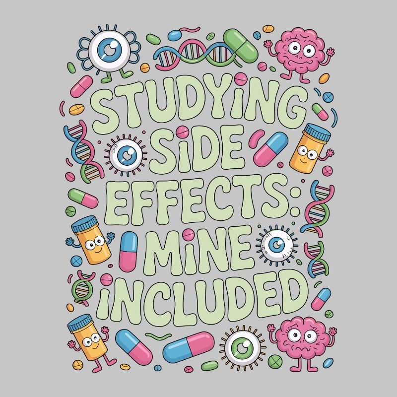 Pharmacist Student Studying Side Effects Science