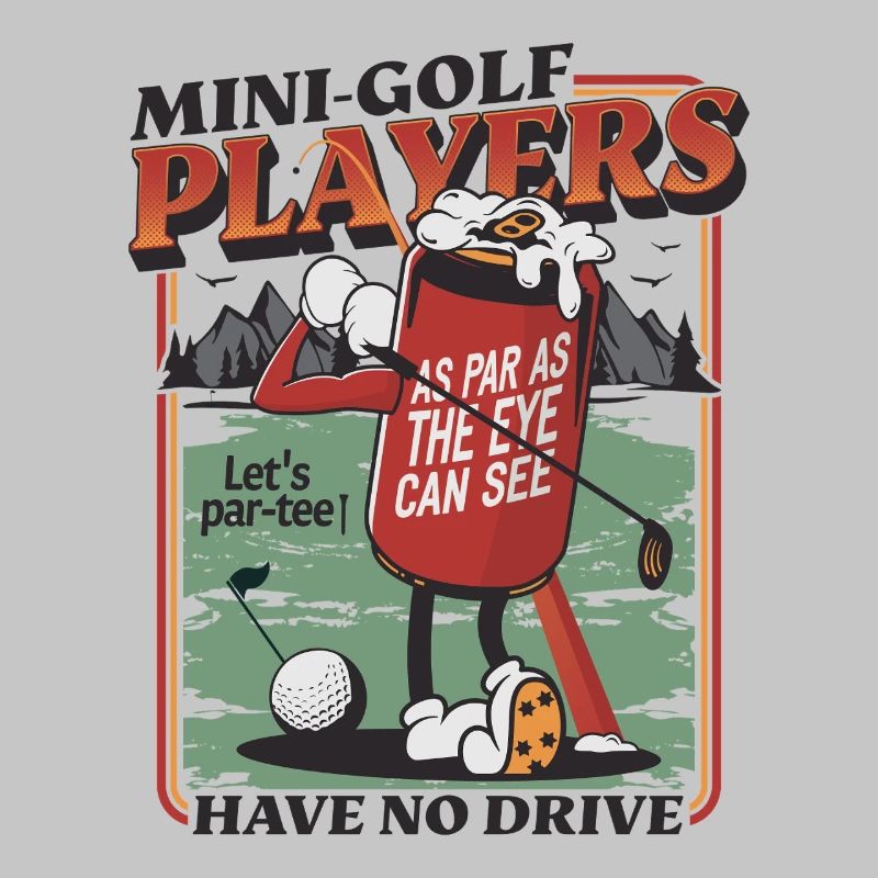 Funny golfer design for golf players